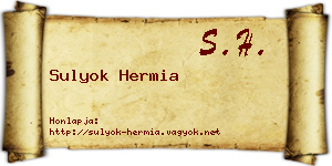 Sulyok Hermia névjegykártya